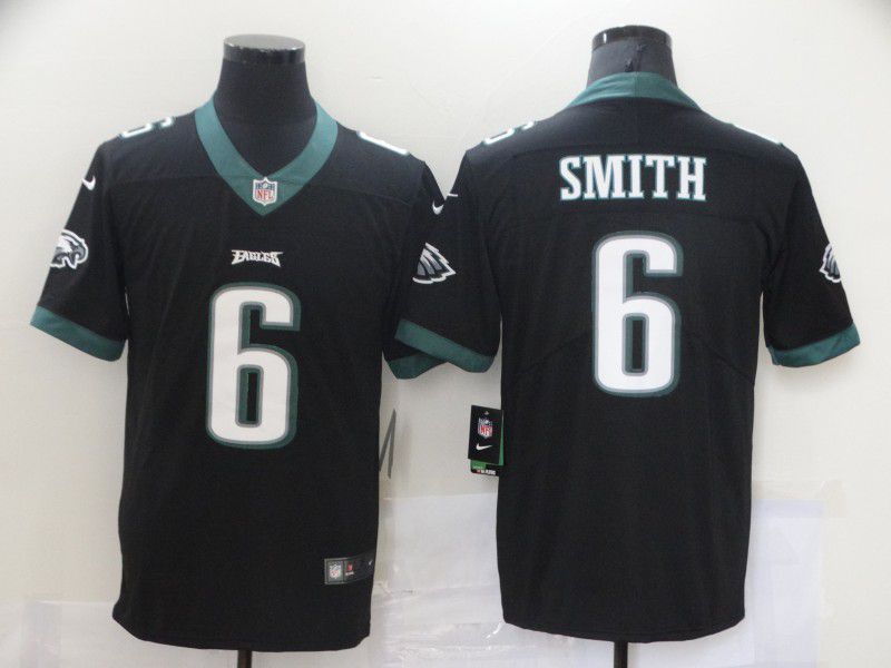 Men Philadelphia Eagles #6 Smith Black Nike Vapor Untouchable Limited 2021 NFL Jersey